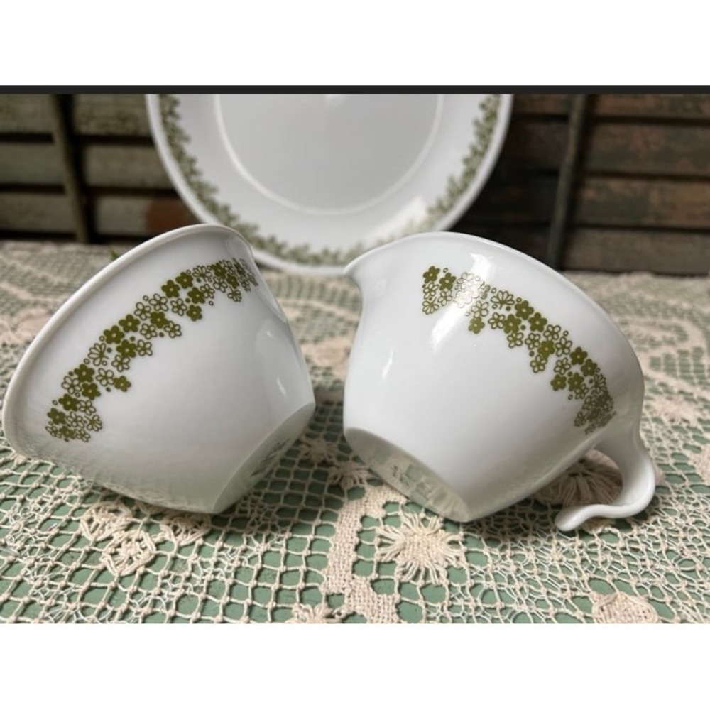 Corelleware Spring Blossom Creamer Sugar Bowl Set